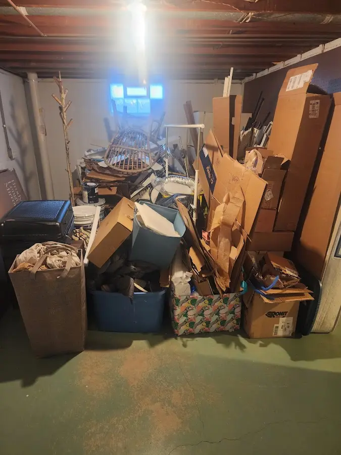 Roll-off dumpster container at job site for 20 Yard Dumpster Rental in Oklahoma City